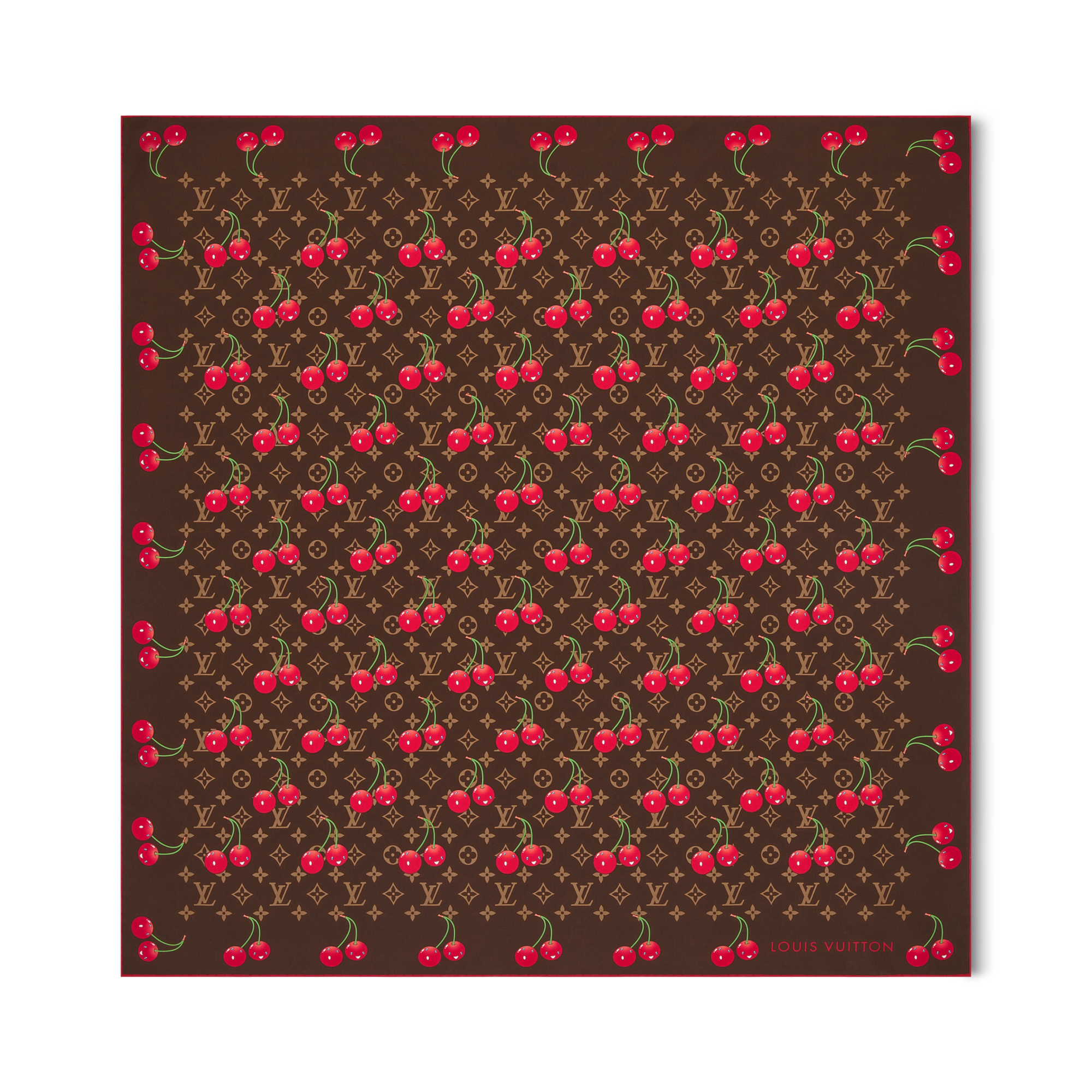 LOUIS VUITTON✨ チェリー柄 ギフトボックス&リボン付き✨ LOUIS VUITTON LV X TM Monogram Pochette Accessories Sakura